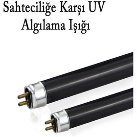 Resim Şahnet 4w T5 Blb Floresan Ampul Mor Işık 13,6 Cm- Para Makinesi Lambası 