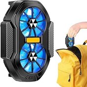 Resim Raxove Cep Telefonu Soğutucu - 5V Telefon Soğutma Fanı | Elastik Klipsli Evrensel Cep Telefonu Oyun Soğutucusu | Canlı Akış Için Taşınabilir Cep Telefonu Radyatör Kılıfı Şarj Edilebilir Cep Telefonu Soğutucu 