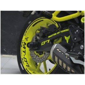 Resim Motiker Yamaha Mt-07 Siyah Jant Şerit Stıcker Modeli 