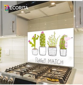 Resim Decorita Cam Ocak Arkası Koruyucu | Perfect Match | 49,5cm x 76cm 