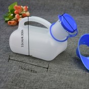Resim 2 adet Taşınabilir Seyahat Tuvaleti, Erkekler ve Kadınlar için Uygun, 33.81oz Kapasiteli, Pratik Tutma Kulplu Geniş Sızdırmaz İdrar Kabı, Araba, Karavan, Kampçılık ve Açık Hava Aktiviteleri için İdeal - Dayanıklı Plastik Malzeme 