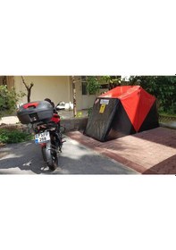 Resim Portatif Motosiklet Garajı Su Geçirmez Garantili Kilit 