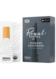 Resim D'addario Rhkp10ssx200 Frederick Hemke Soprano Saksafon Kamışı No: 2.0 Profesyonel - 10'lu Paket Kısa Vamp Ve Fransız Kesim Filed , Koyu Ve Zengin Tını 