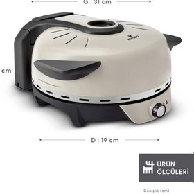 Resim Karaca Gastro 10 In 1 Pizza Ve Lahmacun Makinesi Biodiamond Soft Cream 