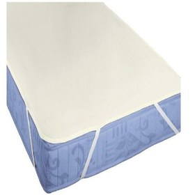 Resim Altın Karma Pamuk Sıvı Geçirmez Alezi 160x200 Cm Çift Kişilik Beyaz 