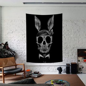 Resim Playboy Skull Duvar Örtüsü - 160 cm x 220 cm 