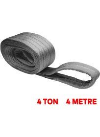 Resim Nzb Sapan Polyester Spanzet 4 Ton 4 Metre Gri Sağlam Yük Kaldırma Taşıma Indirme Halat 