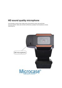 Resim Microcase 720p 360 Dönerli Mandal Kıskaçlı Hd Webcam Kamera Zr806 - Al5152 