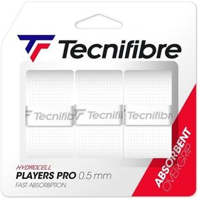 Resim Tecnifibre Players Pro Overgrip 3'lü 0.5mm Beyaz Tenis Gribi 52atpplawh Çok Renkli 