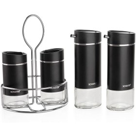 Resim Schafer Silver Touch Yağlık+sirkelik Seti-5 Parça-siyah 