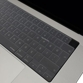 Resim McStorey MacBook Türkçe Q Klavye Koruyucu M1-M5 | Air 13.6 A2681 A3113 A3240 A3449 | Pro 14 A2442 A3426 A3434 | Pro 16 A2485 A3429 | Neo 13 Ultra İnce Silikon Keyboard Cover Touch ID Protector Şeffaf 