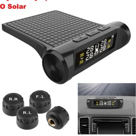 Resim Xiyu Shop Pil Tpms Stili Araba Tpms Lastik Basıncı Izleme Sistemi Güneş Enerjisi Dijital LCD Ekran Oto Güvenlik Alarm Sistemleri Basınç Harici Sensör (Yurt Dışından) 