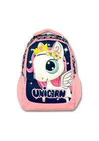 Resim Cennec 3d Unicorn İlkokul Sırt Çantası Ve Beslenme Çantası Seti - Kız Çocuk - Lacivert-pembe 