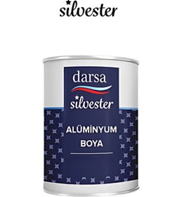Resim DARSA Silvester Parlak Alüminyum Yaldız Boya 0,12L -0,45L -0,75L | Yüksek Isıya Dayanıklı Metal Boya 