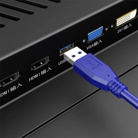 Resim Derwell 1.5 Metre USB 3.0 HDD Harddisk Kablosu Yüksek Hiz USB 3.0 Tip A Mikro B Kablo Hızlı Veri Aktarma Kablosu 1.5m Cabble 