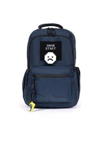 Resim Çok Bölmeli Okul Ve Günlük Kullanım İçin 15.6 İnç Laptop Bölmeli Su Geçirmez Sırt Çantası - Lacivert Lacivert 