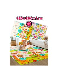 Resim Neşeli Zürafa +Animals Katlanabilir Oyun Halısı -eEstra Large - 180x200x1 Cm-Taşıma Çantası Yanında 