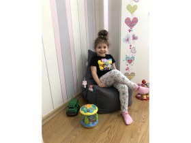 Resim Pufumo Açelya Çocuk Armut Puf Koltuğu ( 1-8 Yaş ) 