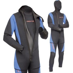 Resim Free-Sub 5mm Dört Mevsim, Scuba, Tüplü Dalış Elbisesi (Takım) - S 