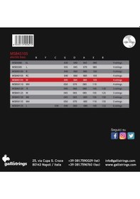 Resim Galli Msb45105 Model 045-105 Çelik Bas Gitar Tel Seti 