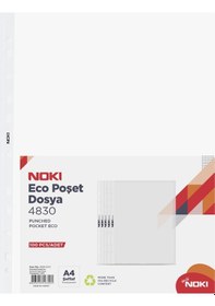 Resim Noki Eco A4 Poşet Dosya 100' lü 30 Paket 1 Koli 