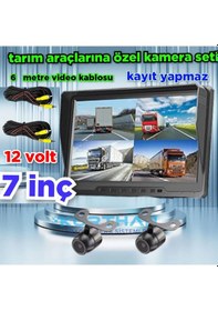 Resim 7 İnç Kayıtsız Monitör Ve 2 Adet Kelebek Kamera 12 Volt 