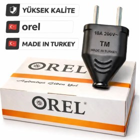 Resim Orel Yassı Erkek Fiş Siyah 5 Adet 