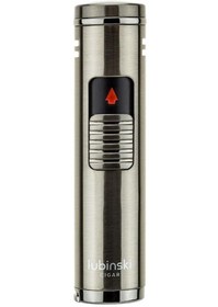 Resim Lubinski Lion Slim Delicili Üç Torch Puro Çakmağı Gunmetal 