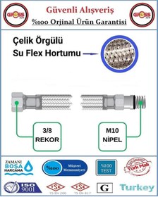Resim GrossAVM Batarya Flex Hortumu - Çelik Örgü - Spiral Batarya Bağlantı Hortumu - 70cm 
