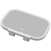 Resim Novahub Arac İçi Led Makyaj Aynası, 3 Işık, Beyaz, Şarj Edilebilir, 7.8 İnc, Pilot 