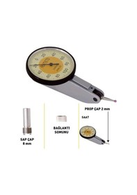 Resim Fett 0,8mm Asimeto Yatay Temel Salgı Komparatör Saati As-501082 