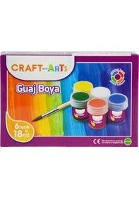 Resim Craft And Arts Guaj Boya 6X18 Ml Çok Renkli 