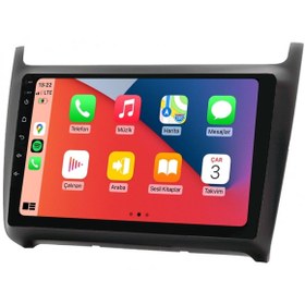 Resim cartech norm QLED Ekran Volkswagen Polo 2015-2018 4-64GB Android Multimedya Teyp 