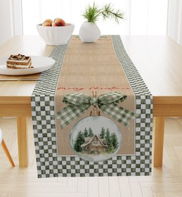 Resim Evmila Yeni Yıl Desenli Runner Modeli - 40x140 cm 