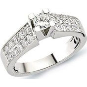 Resim Tektaş Pırlanta Yüzük 0.90 Ct G-Vs 5.80 Gram 18 Ayar Altın 