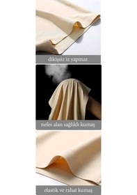 Resim 4 Adet Kadın Dikişsiz Görünmez İz Yapmaz Mini Şort Boxer Siyah Ten Altın - Lacivert 