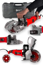 Resim DynamicTech Profesyonel Elektrikli Duvar Oluk Makinesi Kanal Açma Yerleştirme Makinesi 