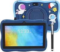 Resim Jectse Kids Tablet, 7 inç Küçük çocuklar Android 7.0 Için Tablet, 1GB+16GB Genişletilebilir, Çift Kameralar Ebeveyn Kontrol IPS Screen Tablet Koruyucu Kılıf, Kids Uygulama Önceden 