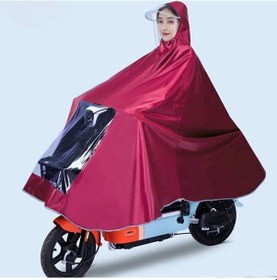 Resim Yağmur Fırtınasını Önlemek İçin Motosiklet Araba Panço Yağmurluk Beyaz 