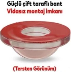 Resim Nisar Store Silikon Kapı Stoperi Tamponu Yapışkanlı Şeffaf Kapı Kolu Stopu Sessiz Stop 
