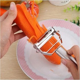 Resim 3b Trend Çift Taraflı Pratik Meyve Sebze Soyucu Doğrayıcı Jülyen Soyacak 
