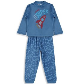 Resim Dorka Golsut Supersoft 3-11 Yaş Pijama Takımı - Mavi 