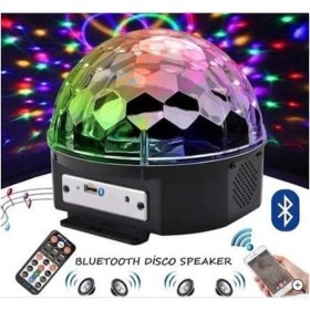 Resim Ne Alırsan Ucuz Disko Topu Müzik Kutusu Bluetooth Sd Aux USB LED Disco Lamba Topu Speakerx 