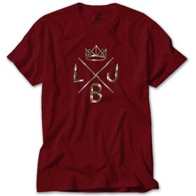 Resim Lebron James King logo Kırmızı Tişört 