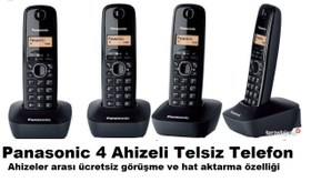 Resim KX-TG1614 4 Ahizeli Telsiz Telefon 