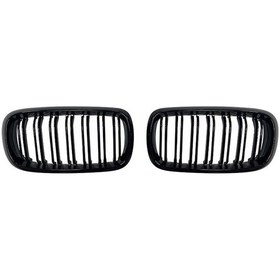 Resim Bmw X5 F15 Böbrek Çift Tırnak Piano Black, Parlak Siyah 