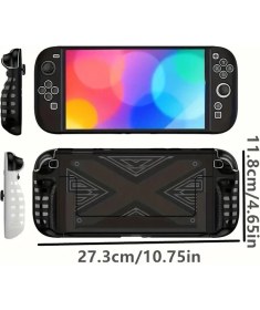 Resim Teknoroket Nintendo Switch 2 Koruyucu Taşıma Çantası ve Temperli Cam Ekran Koruyucu ve Şok Emici Komple Kılıf Seti 