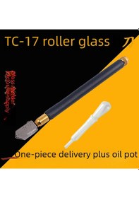 Resim Shineyee Toyo Tc-17 Tungsten Çelik Uçlu Cam Kesici, Sert Çelik Saplı, Hassas Cam İşleme İçin Dayanıklı Rulmanlı Alet 