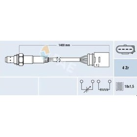 Resim 6k0 906 262 A Lambda Sensörü Vag Cad2 Po3 Ibıza2 99- Fae 