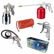 Resim Max Extra 5 Li Kompresör Seti 5 Parça Hava Tabancalı Hortumlu Set Max-Extra